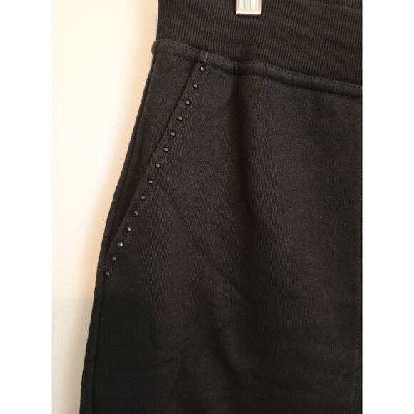 St. John Pants Womens XL Black Drawstring Embellished Casual Minimal Sweatpants - Picture 10 of 10